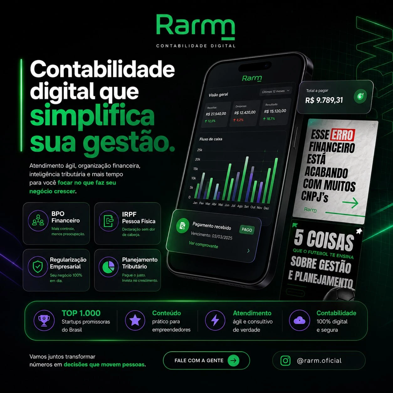 Contabilidade digital desenvolvido para Rarm